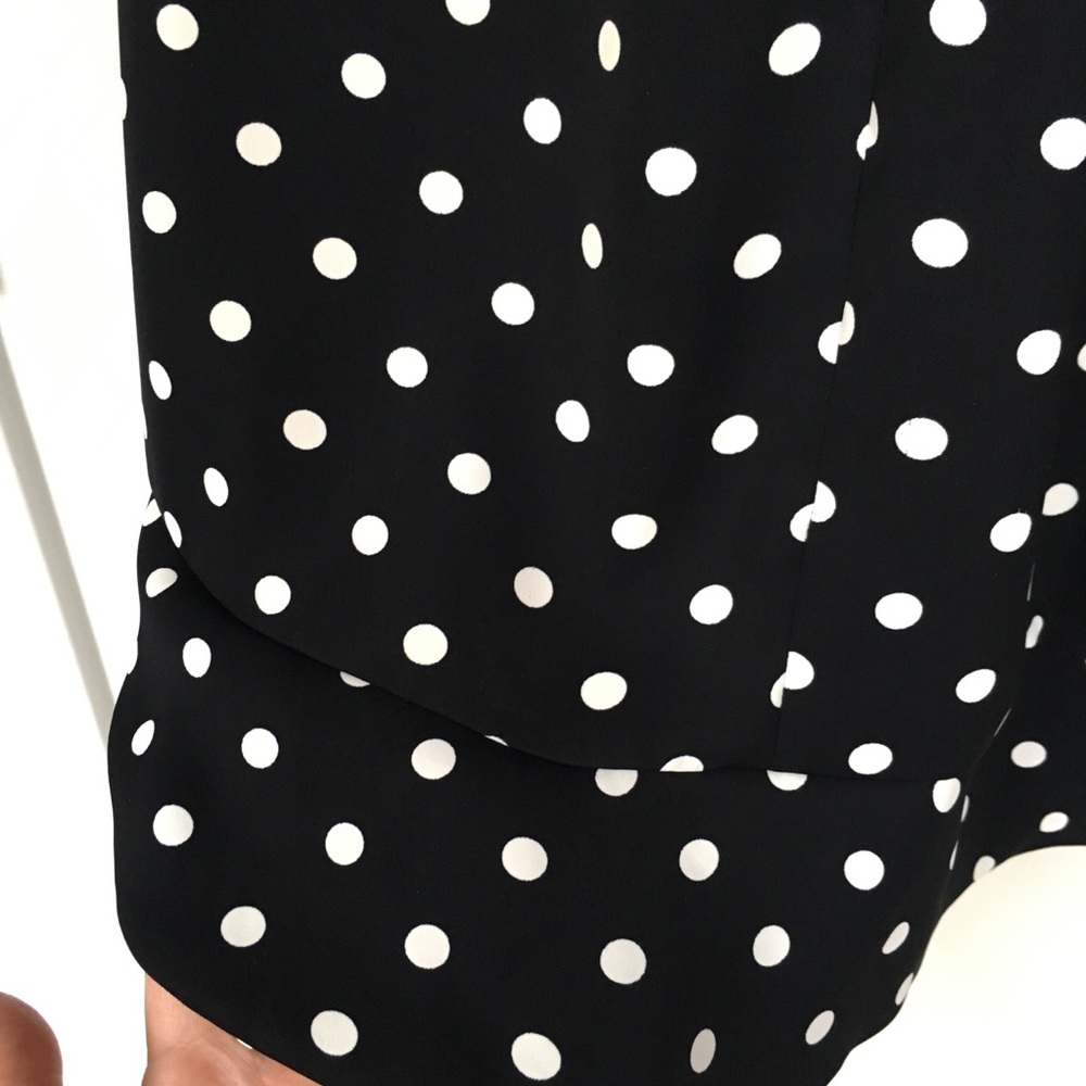 SANDRO polka dot evita lace satin dress size 1 - Picture 8 of 8